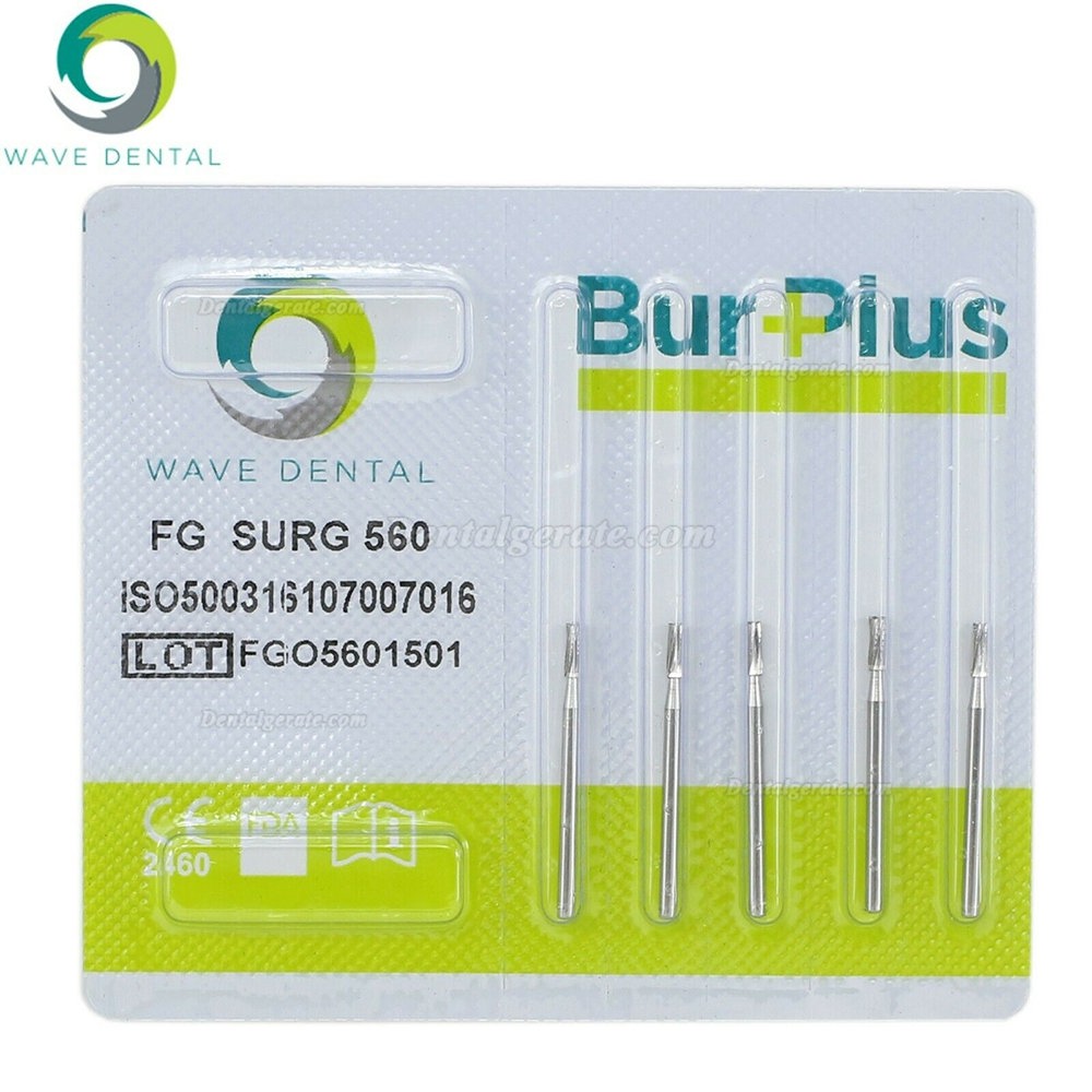 10 St&uuml;ck FG SURG 556 557 558 559 560 FG-Schaft Hartmetallbohrer Zahnmedizin Flache Fissur Zahnbohrer